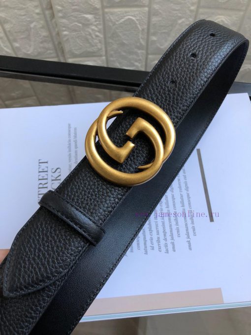 Gucci top layer cowhide lychee patterned surface Inner lining with calf leather sole and buc 74n3jdyt - Image 4