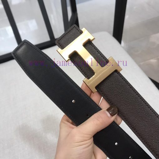 Hermes double-sided calf leather 38MM imported sandwich double-sided available for sale on t 0g13mzby - Image 5