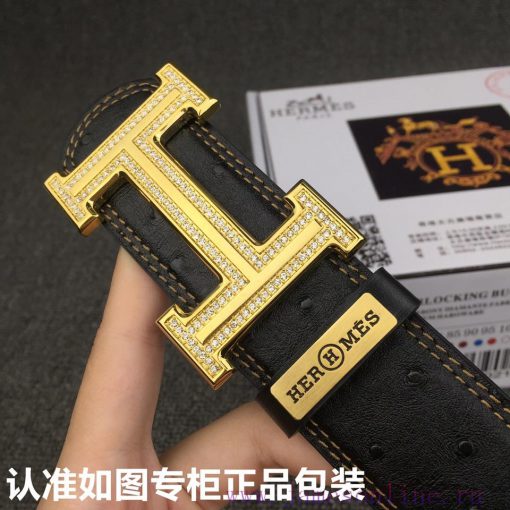 Hermes Hermes ostrich patternGrade: Italian imported 100% top layer cowhide, Hermes. Herm è 8ii7x1b6 - Image 2