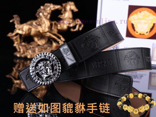 Belt Versace Ver…️The waist belt is made of 100% cowhide, ensuring that the genuine leather 3strcaon - Image 3