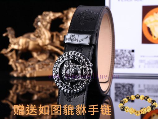 Belt Versace Ver…️The waist belt is made of 100% cowhide, ensuring that the genuine leather 3strcaon - Image 4