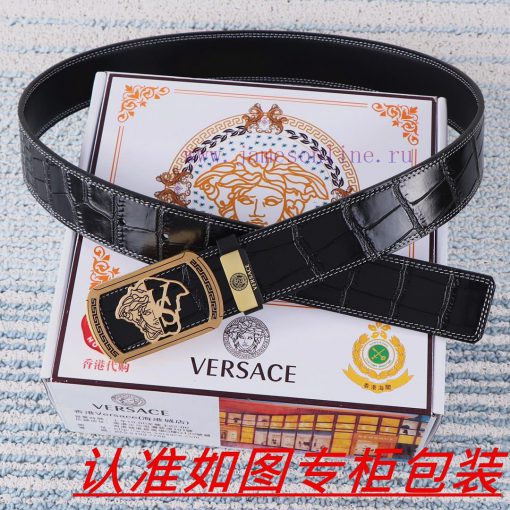 Men's belt VersaceMen's leather belt is made of 100% head layer cowhide, ensuring that the 2 8rslg4zl - Image 3