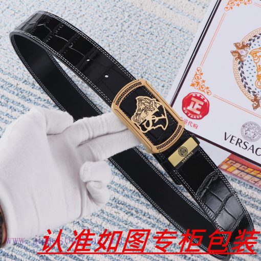 Men's belt VersaceMen's leather belt is made of 100% head layer cowhide, ensuring that the 2 8zoutufg - Image 6