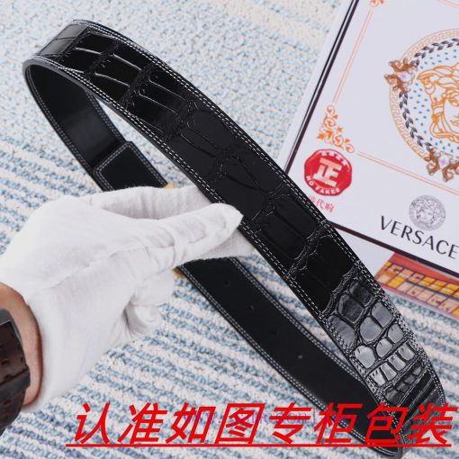 Men's belt VersaceMen's leather belt is made of 100% head layer cowhide, ensuring that the 2 8rslg4zl - Image 9