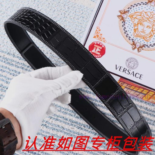 Men's belt VersaceMen's leather belt is made of 100% head layer cowhide, ensuring that the 2 sxz87g52 - Image 9