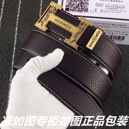 Belt Hermes Her...mes️The waistband is made of 100% cowhide, ensuring genuine leather. The 2 y3m2p7yu - Image 3