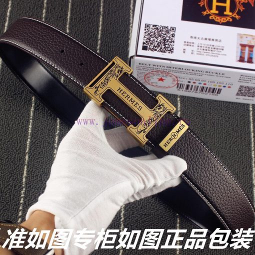 Belt Hermes Her...mes️The waistband is made of 100% cowhide, ensuring genuine leather. The 2 y3m2p7yu - Image 4