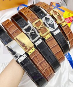 Belt LV Louis Vuitton's top tier replicaThe waistband is made of 100% imported top layer cow 9ivujdbt