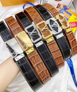 Belt LV Louis Vuitton's top tier replica Diamond inlayThe waistband is made of 100% imported 5f8exwmy