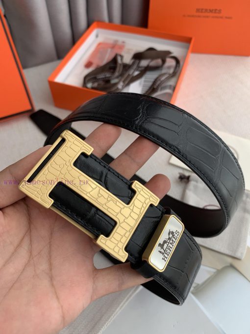 Hermes Hermes️Hanging buckle, classic H-patterned pure steel buckle head, photographed in re 29bqctyo - Image 2
