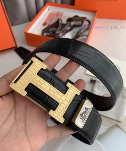 Hermes Hermes️Hanging buckle, classic H-patterned pure steel buckle head, photographed in re m5h9vrnz