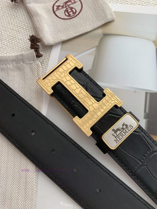 Hermes Hermes️Hanging buckle, classic H-patterned pure steel buckle head, photographed in re 29bqctyo - Image 8