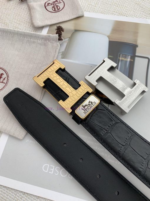 Hermes Hermes️Hanging buckle, classic H-patterned pure steel buckle head, photographed in re 29bqctyo - Image 10