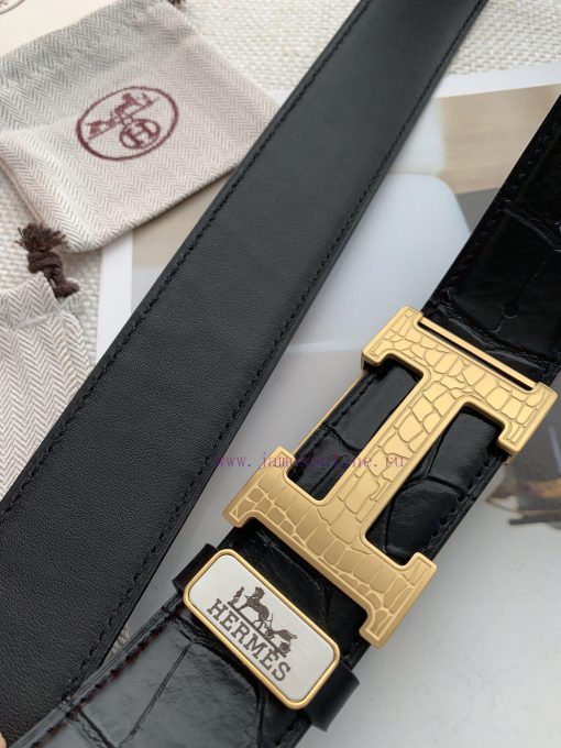 Hermes Hermes️Hanging buckle, classic H-patterned pure steel buckle head, photographed in re m5h9vrnz - Image 7