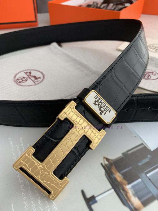 Hermes Hermes️Hanging buckle, classic H-patterned pure steel buckle head, photographed in re m5h9vrnz - Image 8