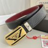 Prada. Prada Belt and BeltsBuckle, classic pure steel material buckle, top layer cowhide, ph rpenvttt