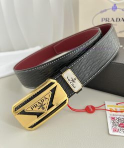 Prada. Prada Belt and BeltsBuckle, classic pure steel material buckle, top layer cowhide, ph rpenvttt