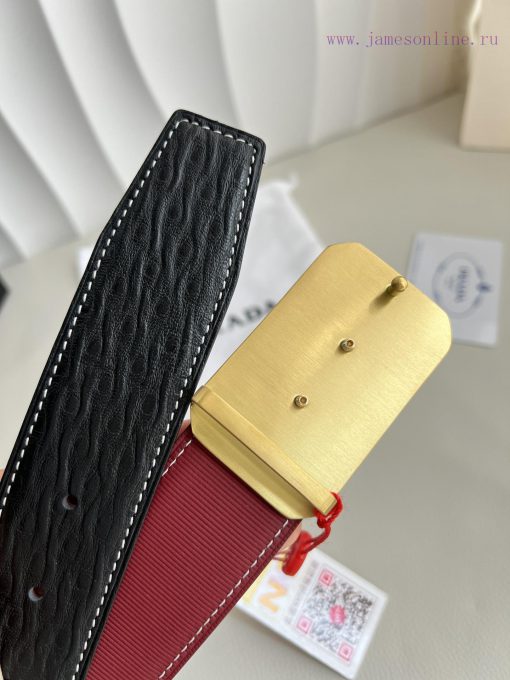 Prada. Prada Belt and BeltsBuckle, classic pure steel material buckle, top layer cowhide, ph rpenvttt - Image 6