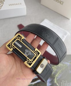 Versace. Versace Belt and BeltsBuckle, classic head acrylic pure steel material buckle, phot m47alvu3