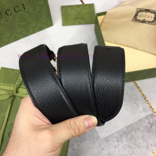 GUCC. I Original Order Quality Mouse Goods Width 4 ⃣. 0 ⃣ Millimeter imported lychee pattern n1sgxfab - Image 4