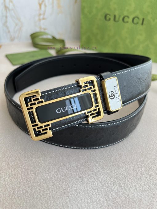 Gucci Gucci Belt ️ BeltHanging buckle, pure steel material buckle head, top layer cowhide, p 7tr0asuh - Image 2