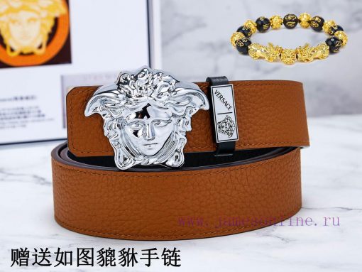 Belt Versace Ver…️Belt made of 100% head layer cowhide, double-sided lychee pattern, ensurin cnofha5a