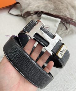 Hermes Hermes waist beltHanging buckle, classic pure steel material buckle head, double-side 57h88t50