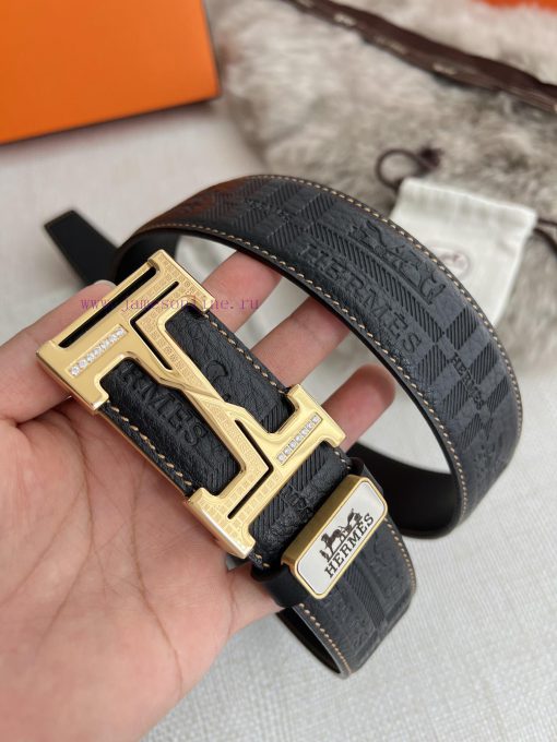 Hermes Hermes waist beltHanging buckle, classic diamond studded pure steel buckle head, doub ilv83e8y