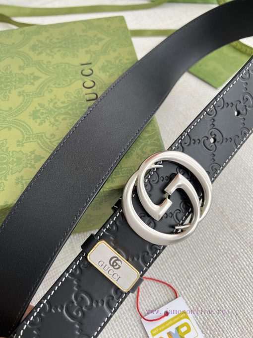 Gucci Gucci Belt ️ BeltHanging buckle, pure copper material buckle head, top layer cowhide, h0qlvpdr - Image 5