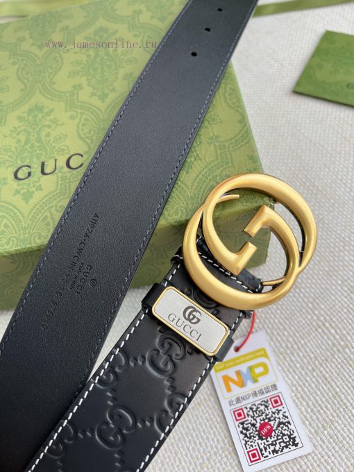 Gucci Gucci Belt ️ BeltHanging buckle, pure copper material buckle head, top layer cowhide, wx2r1nc9 - Image 7