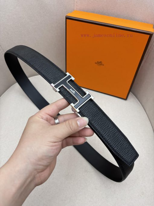 Hermes 3.5cm automatic belt with imported cowhide fabric showcases the popular craftsmanship qsva14hx - Image 2