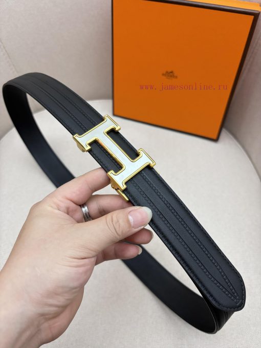 Hermes 3.5cm automatic belt with imported cowhide fabric showcases the popular craftsmanship eibkhjud
