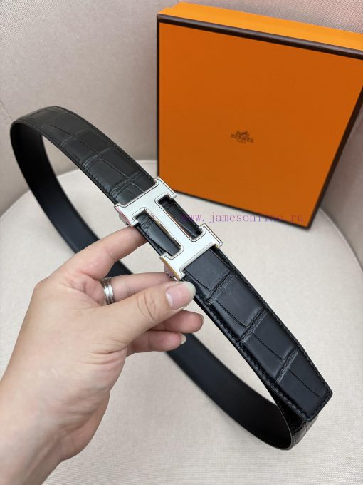 Hermes 3.5cm automatic belt with imported cowhide fabric showcases the popular craftsmanship pcg1vvnb - Image 2