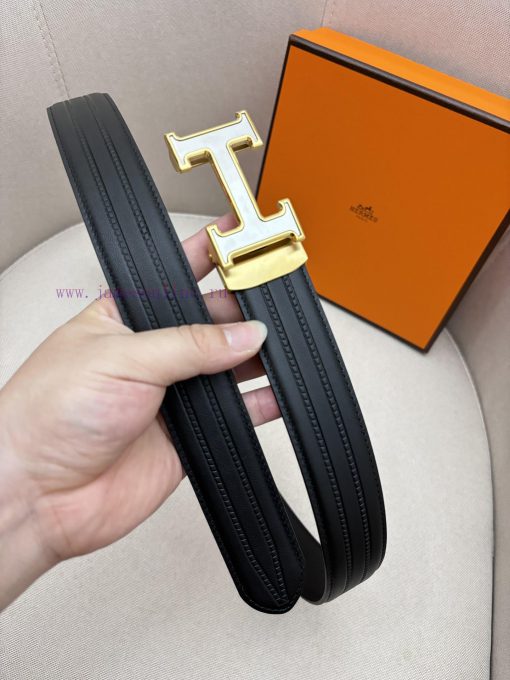 Hermes 3.5cm automatic belt with imported cowhide fabric showcases the popular craftsmanship eibkhjud - Image 5