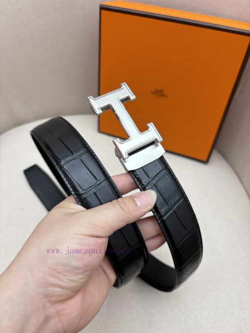 Hermes 3.5cm automatic belt with imported cowhide fabric showcases the popular craftsmanship pcg1vvnb - Image 4