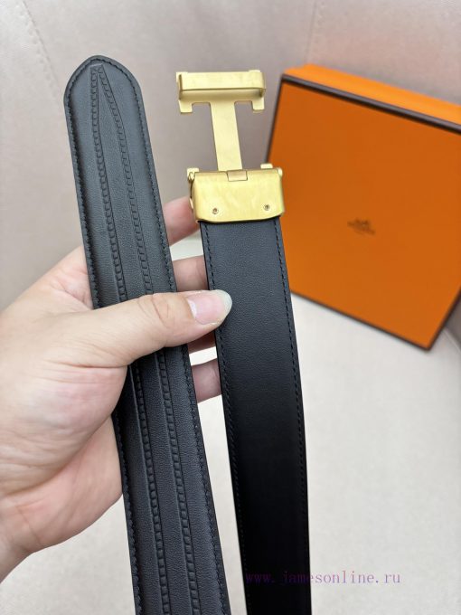 Hermes 3.5cm automatic belt with imported cowhide fabric showcases the popular craftsmanship eibkhjud - Image 7