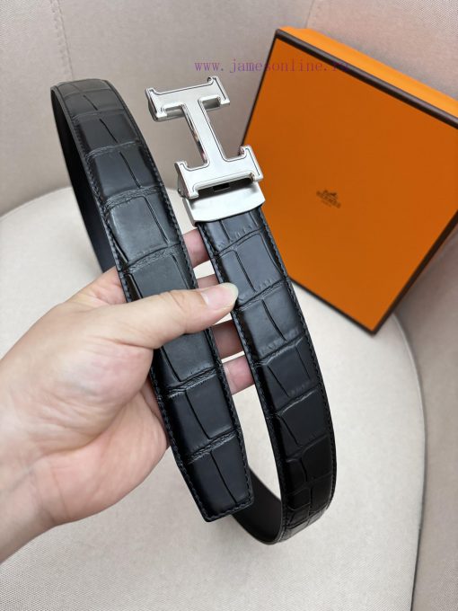 Hermes 3.5cm automatic belt with imported cowhide fabric showcases the popular craftsmanship pcg1vvnb - Image 5
