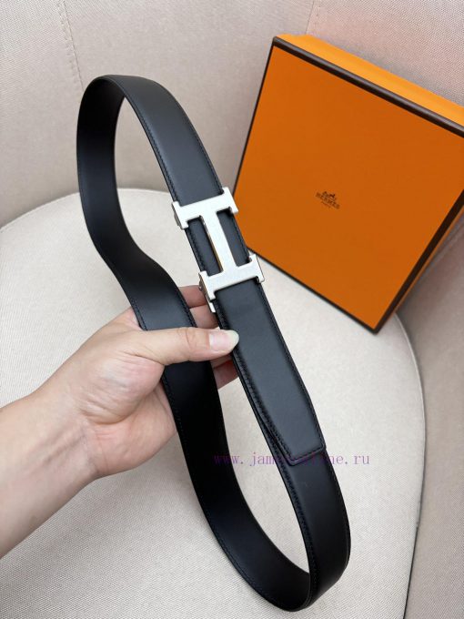 Hermes 3.5cm automatic belt with imported cowhide fabric showcases the popular craftsmanship cuv1odys - Image 3