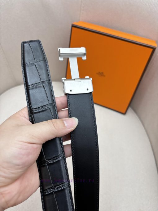Hermes 3.5cm automatic belt with imported cowhide fabric showcases the popular craftsmanship pcg1vvnb - Image 7