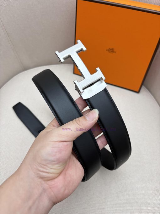 Hermes 3.5cm automatic belt with imported cowhide fabric showcases the popular craftsmanship cuv1odys - Image 4