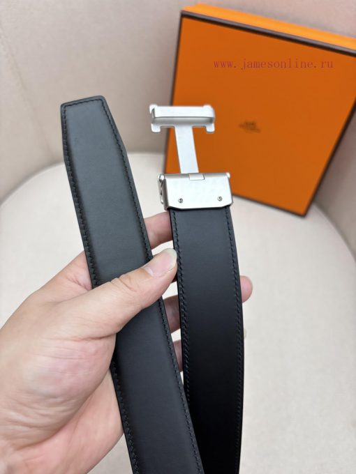 Hermes 3.5cm automatic belt with imported cowhide fabric showcases the popular craftsmanship cuv1odys - Image 7