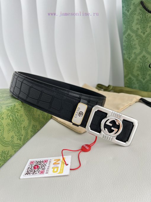 Gucci Gucci Belt ️ BeltHanging buckle, pure copper material buckle head, top layer cowhide, 6q0z51e3 - Image 2