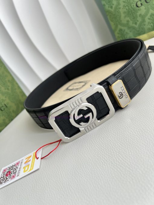 Gucci Gucci Belt ️ BeltHanging buckle, pure copper material buckle head, top layer cowhide, 6q0z51e3 - Image 4