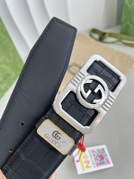 Gucci Gucci Belt ️ BeltHanging buckle, pure copper material buckle head, top layer cowhide, 6q0z51e3 - Image 8