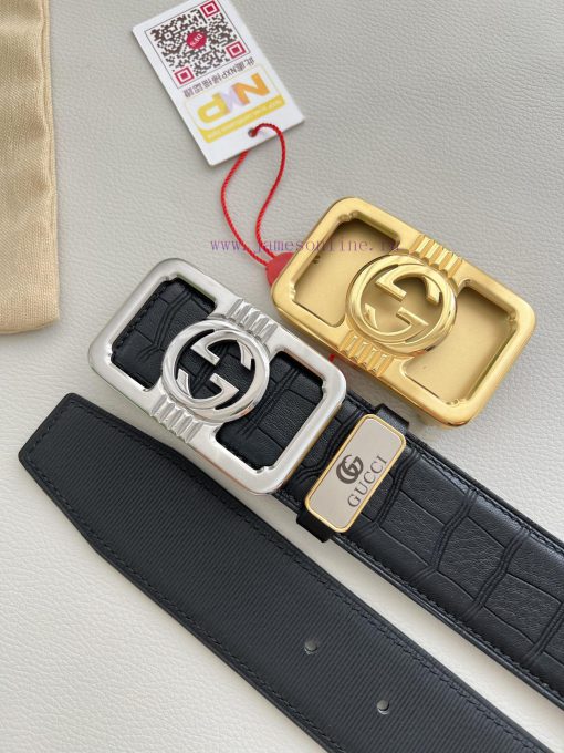 Gucci Gucci Belt ️ BeltHanging buckle, pure copper material buckle head, top layer cowhide, 6q0z51e3 - Image 9