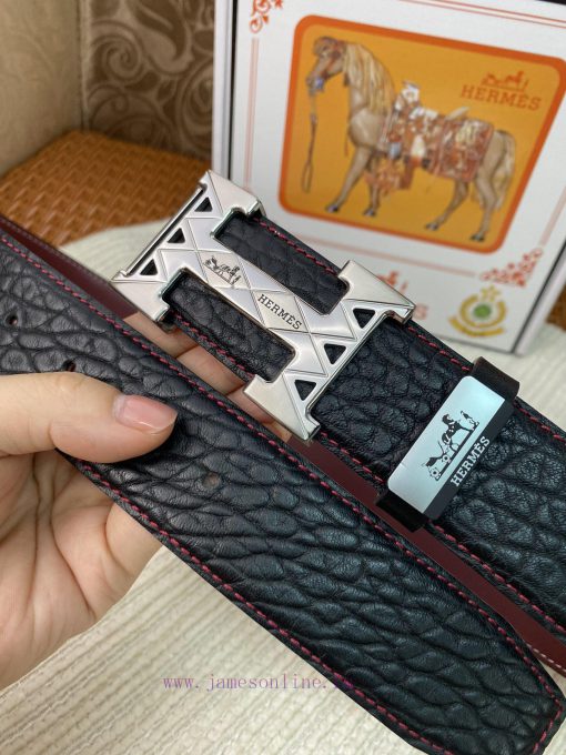 Hermes Hermès CMaterial: Leather Belt with 100% Head Layer. The leather belt is guaranteed t xiej3ll3 - Image 8