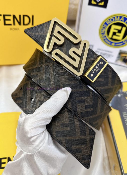 Belt FENDI Fendi ReproductionBelt made of 100% top layer cowhide, ensuring genuine leather d ytkj64ef - Image 2