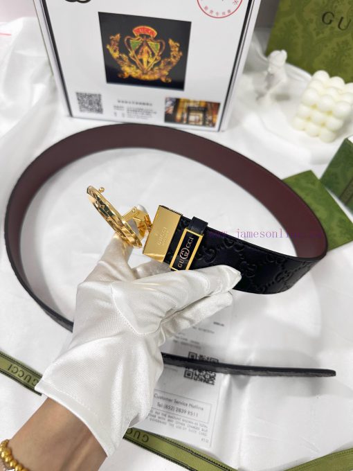Belt Gucci Gucci️Belt made of 100% head layer cowhide, guaranteed genuine leather, 24k rotat v0w832ww - Image 7