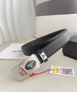 Prada. Prada Belt Automatic BeltAutomatic belt, classic pure steel material automatic buckle 7hzdb8yv