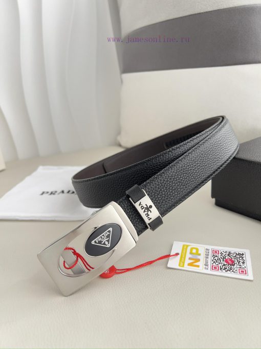 Prada. Prada Belt Automatic BeltAutomatic belt, classic pure steel material automatic buckle 7hzdb8yv - Image 2